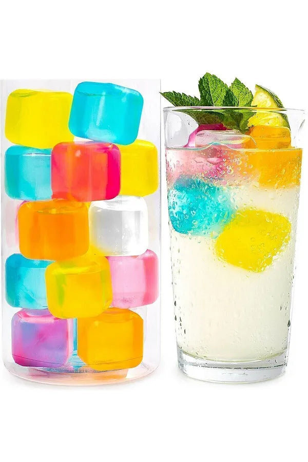 15 Pcs Colorful Ice Cubes Set