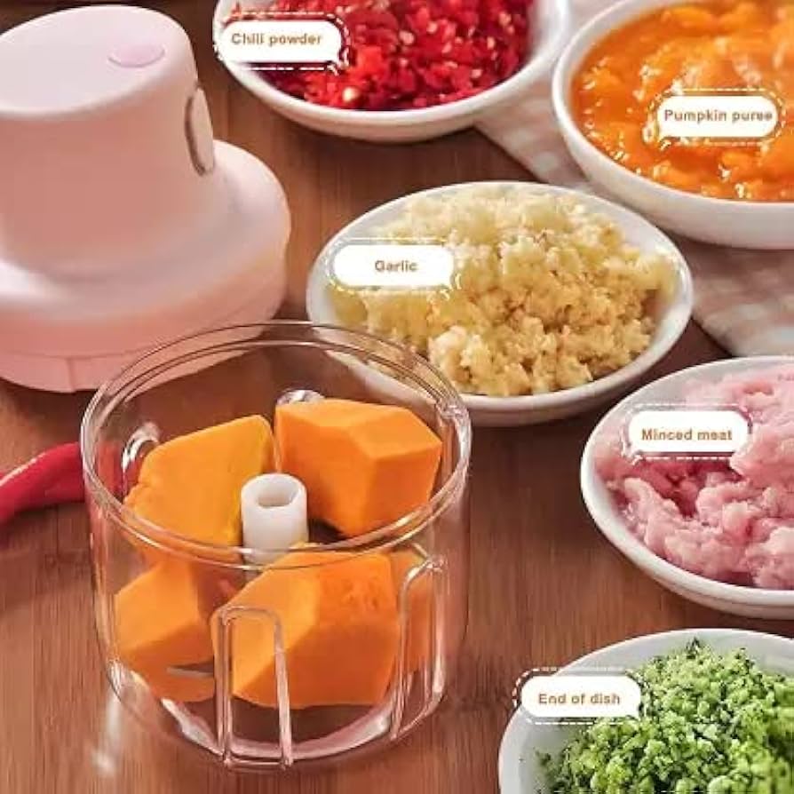 Wireless Usb Rechargeable Mini Food Chopper