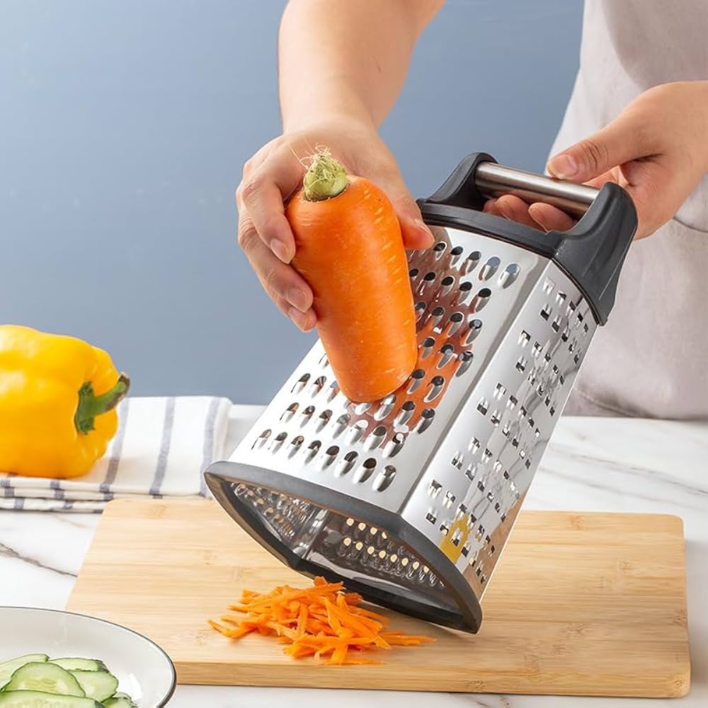 Large Stainless Steel Vegetable Grater /4 Sides
