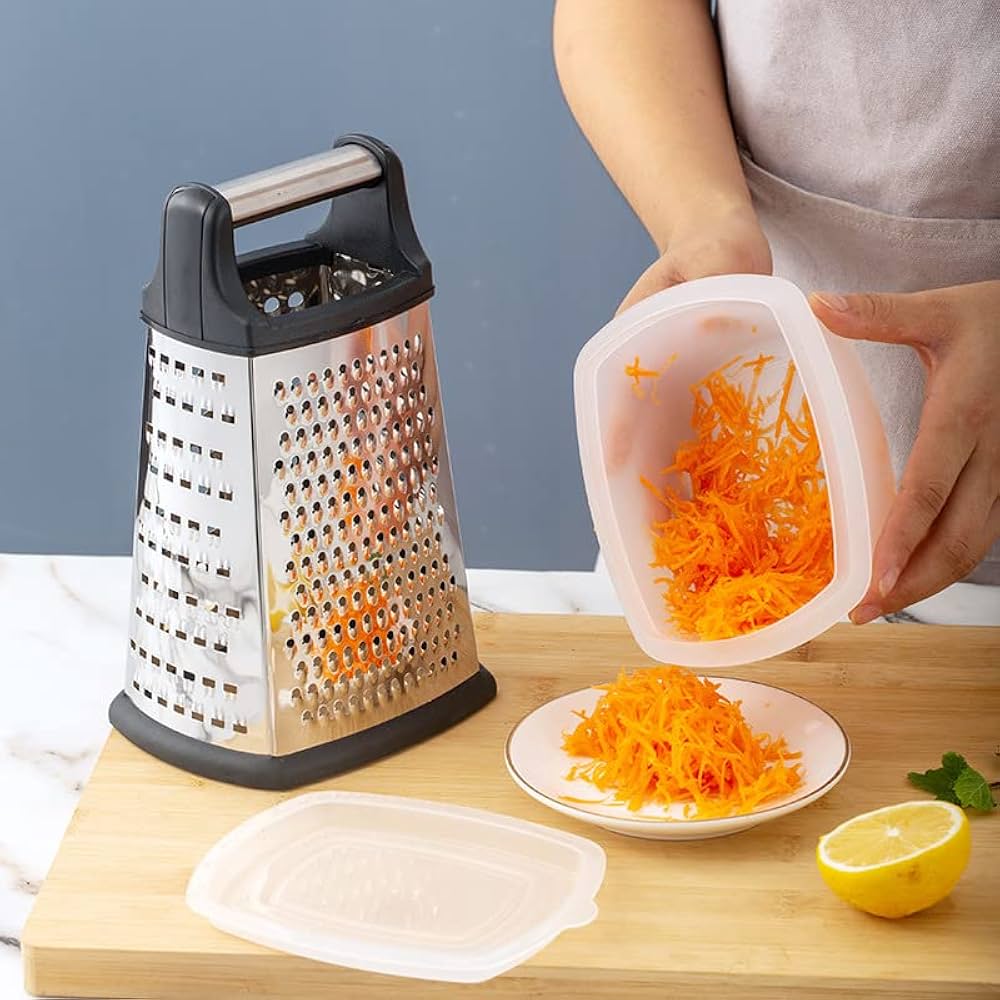 Large Stainless Steel Vegetable Grater /4 Sides
