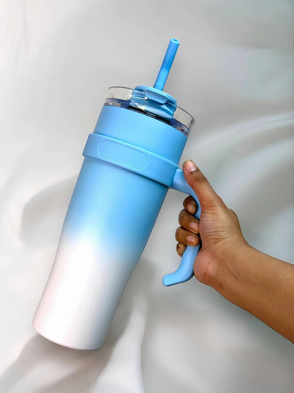 1200 ml Stainless Steel Tumbler With Straw -Hot & Cold