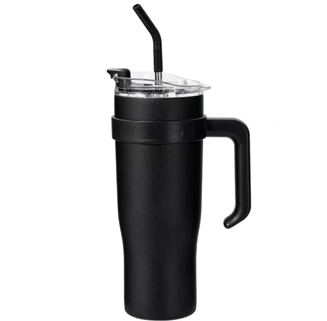 1200 Ml Stainless Steel Tumbler With Straw- Hot & Cold