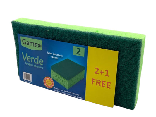 Gamex "Verde" Anti- Bacterial Super Absorbent X2+1 Free