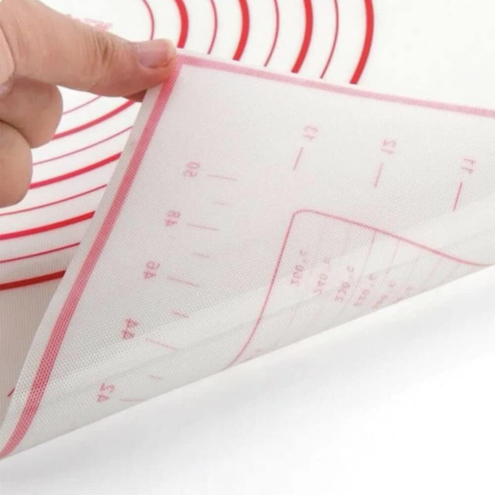 Non-Stick Non-Slip Silicone Dough Mat Perfect Dough Straightening Mat With Reusable Scales