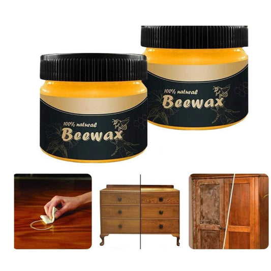 Floor Polishing Wood Care Wax Wood Care Beeswax Wood Seasoning Wax Wood Spice Beeswax Natural Polishing Beeswax Wear-Resistant Wax Detergent Sponge