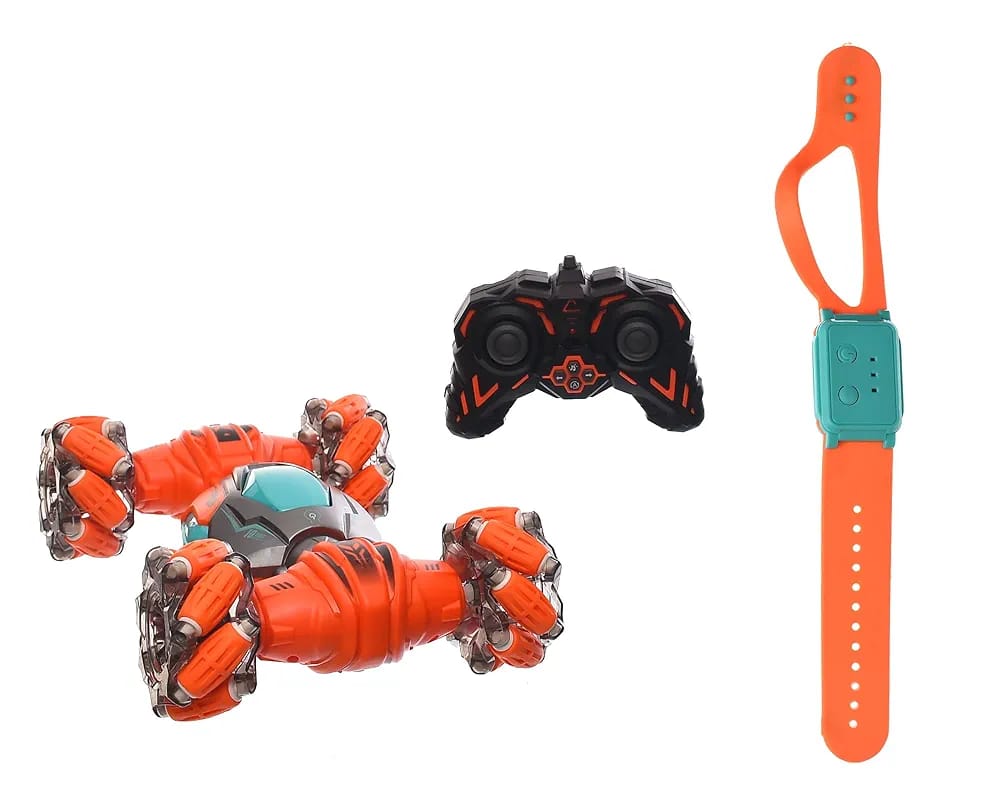 R.C CAR,8 DIRECTIONS WATCH GESTURE SENSOR CAR, TWISTING OFF-ROAD VEHICLE,360 DEGREE FLIP DOUBLE SIDED GESTURE SENSING REMOTE CONTROL STUNT CAR WITH FOUR-WHEEL DRIVE.REACHARGEABLE