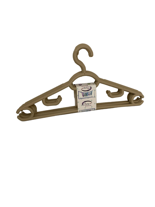 Happy Life, 6 Pcs Plastic Clothes Hanger Set