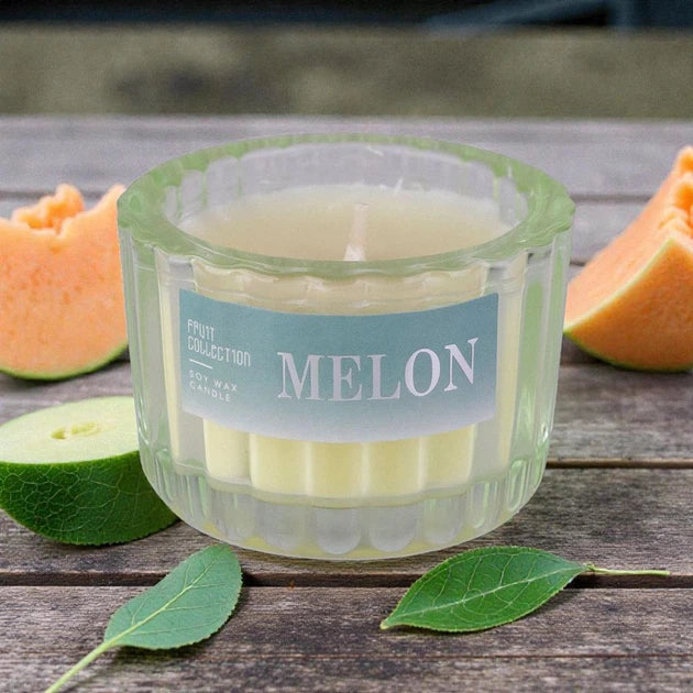 1 Pc Glass Scented Candle - Melon