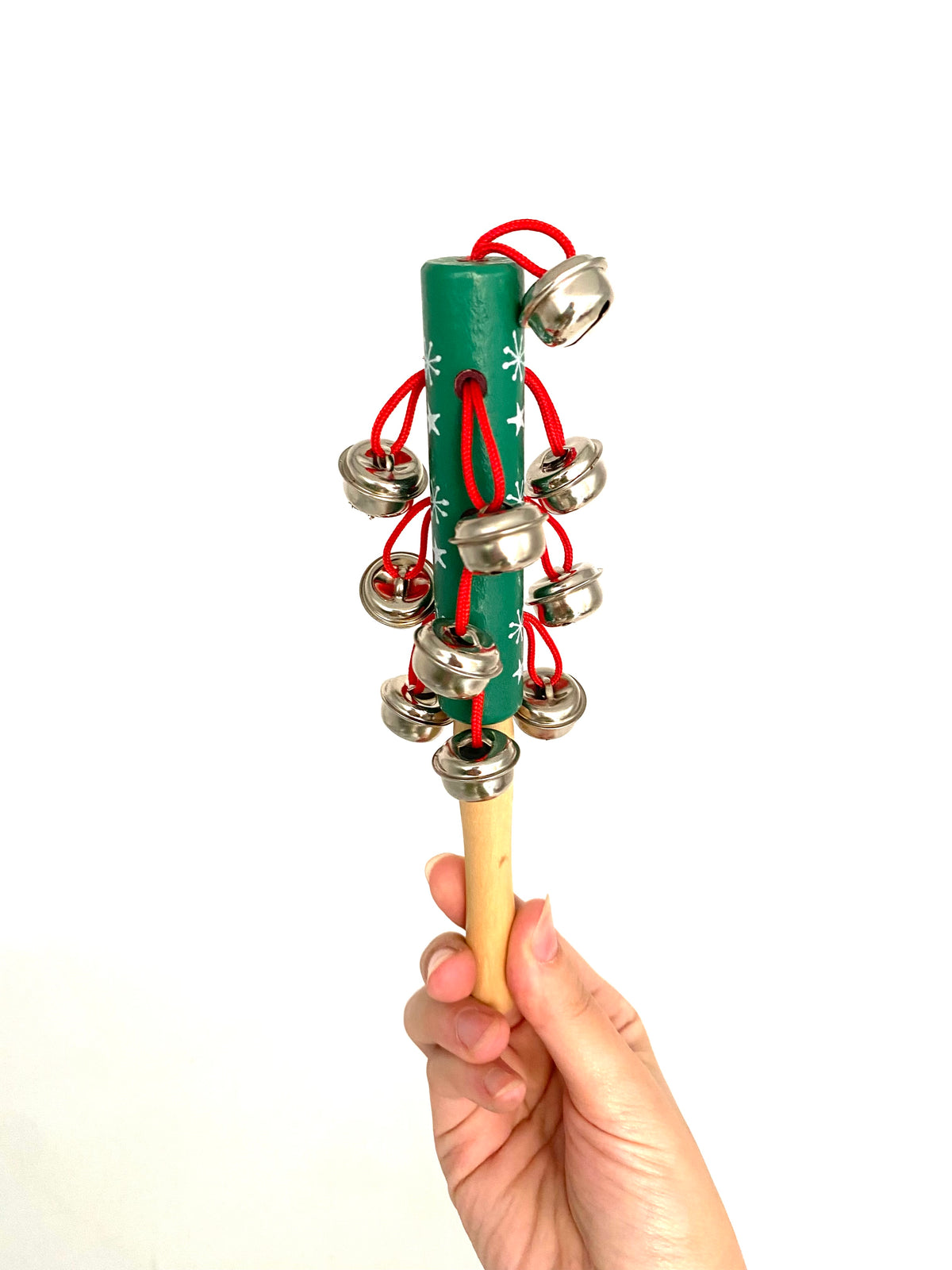 Christmas Jingle Bell Wood Stick