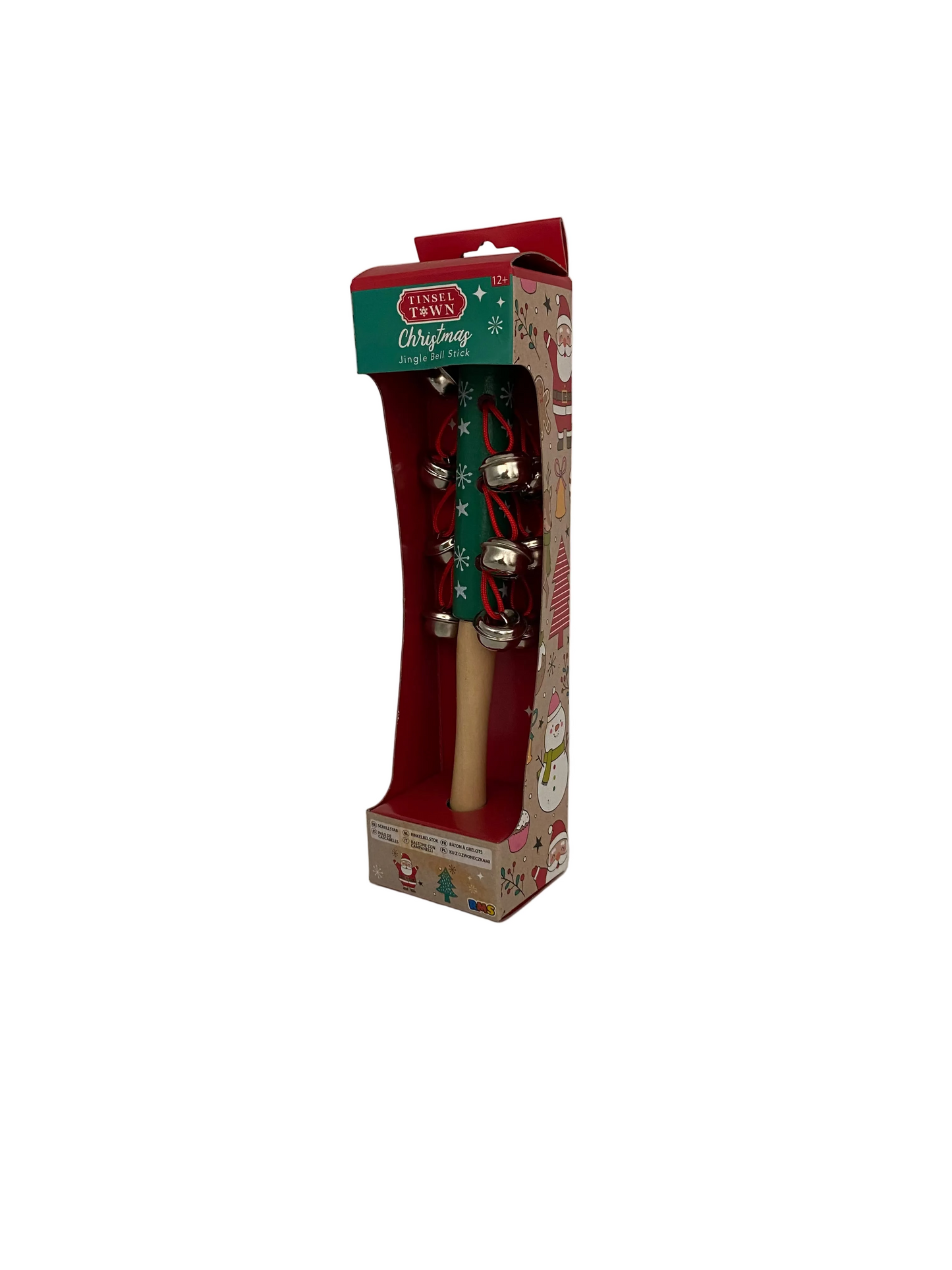 Christmas Jingle Bell Wood Stick