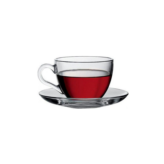 Basic Tea Cup and Saucer Set of 6