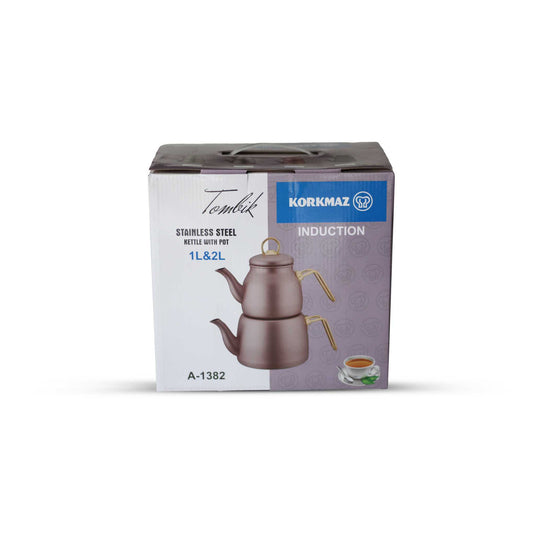 Stainless Steel Kettle with Pot Set